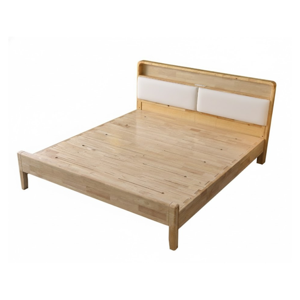 เตียง 5 ฟุต ELIFE 908PRO สีไม้ธรรมชาติ_0